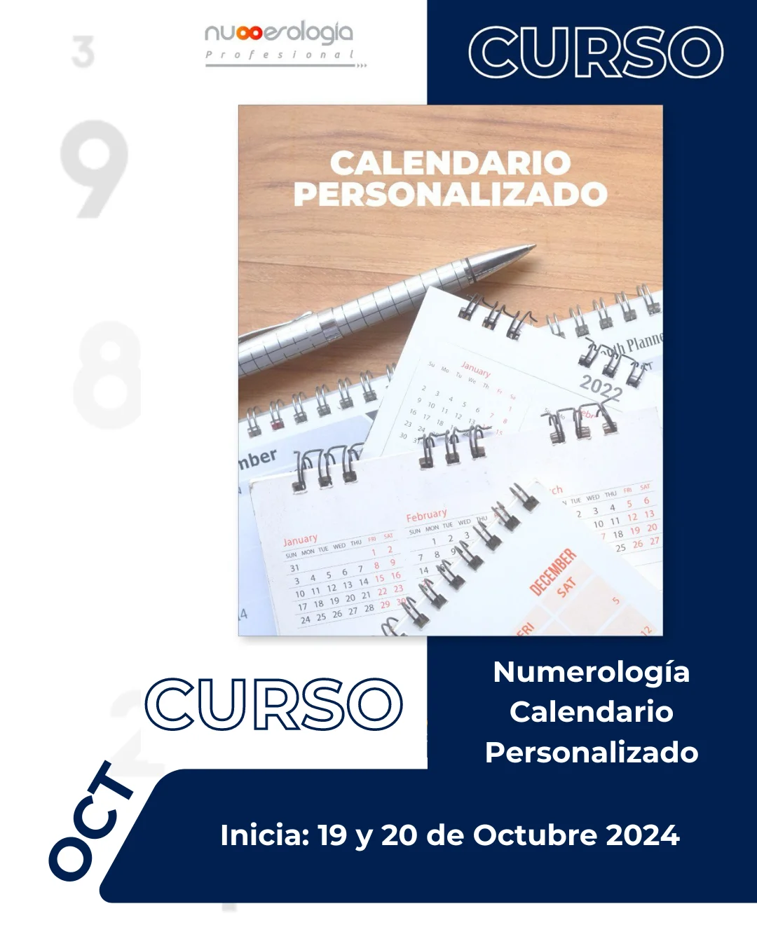 Curso Calendario Personalizado 19 y 20 de Octubre 2024